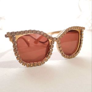 Swarovski Embellished Oversized Sunglasses
